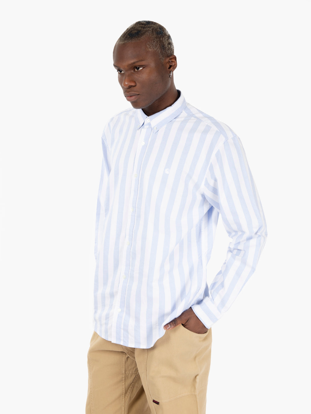 L/S Dillion shirt bleach / white 