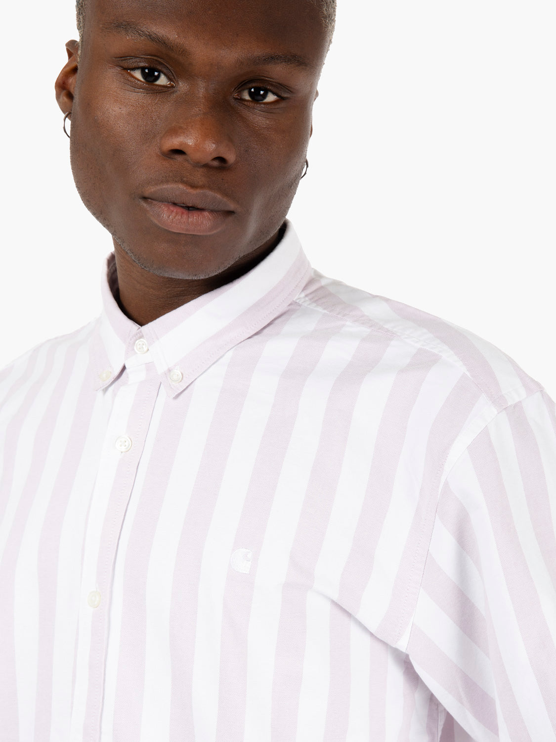 L/S Dillion shirt hortensia / white
