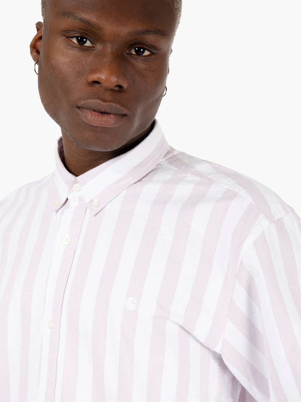L/S Dillion shirt hortensia / white