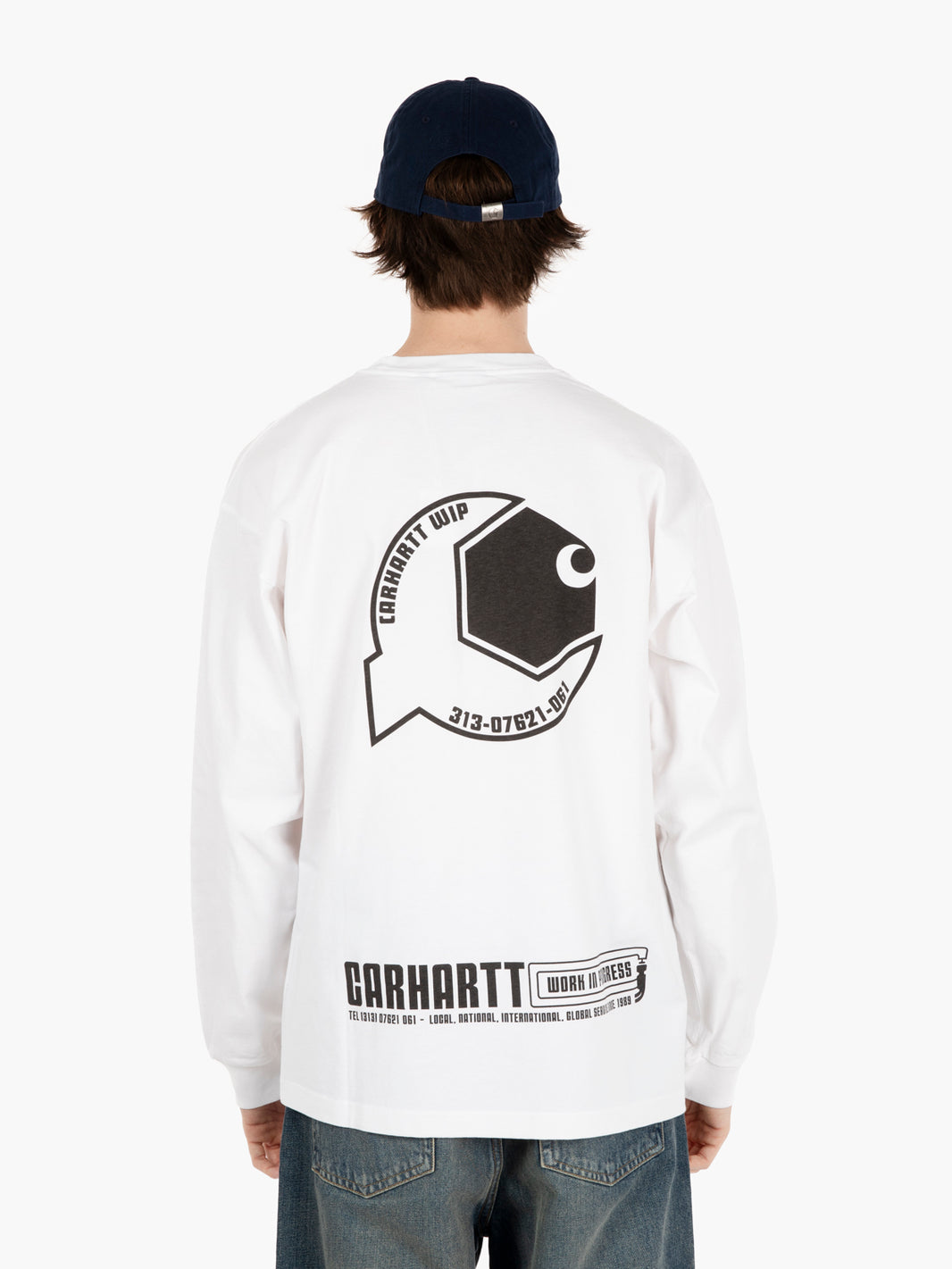 L/S Industry long sleeve t-shirt white / black