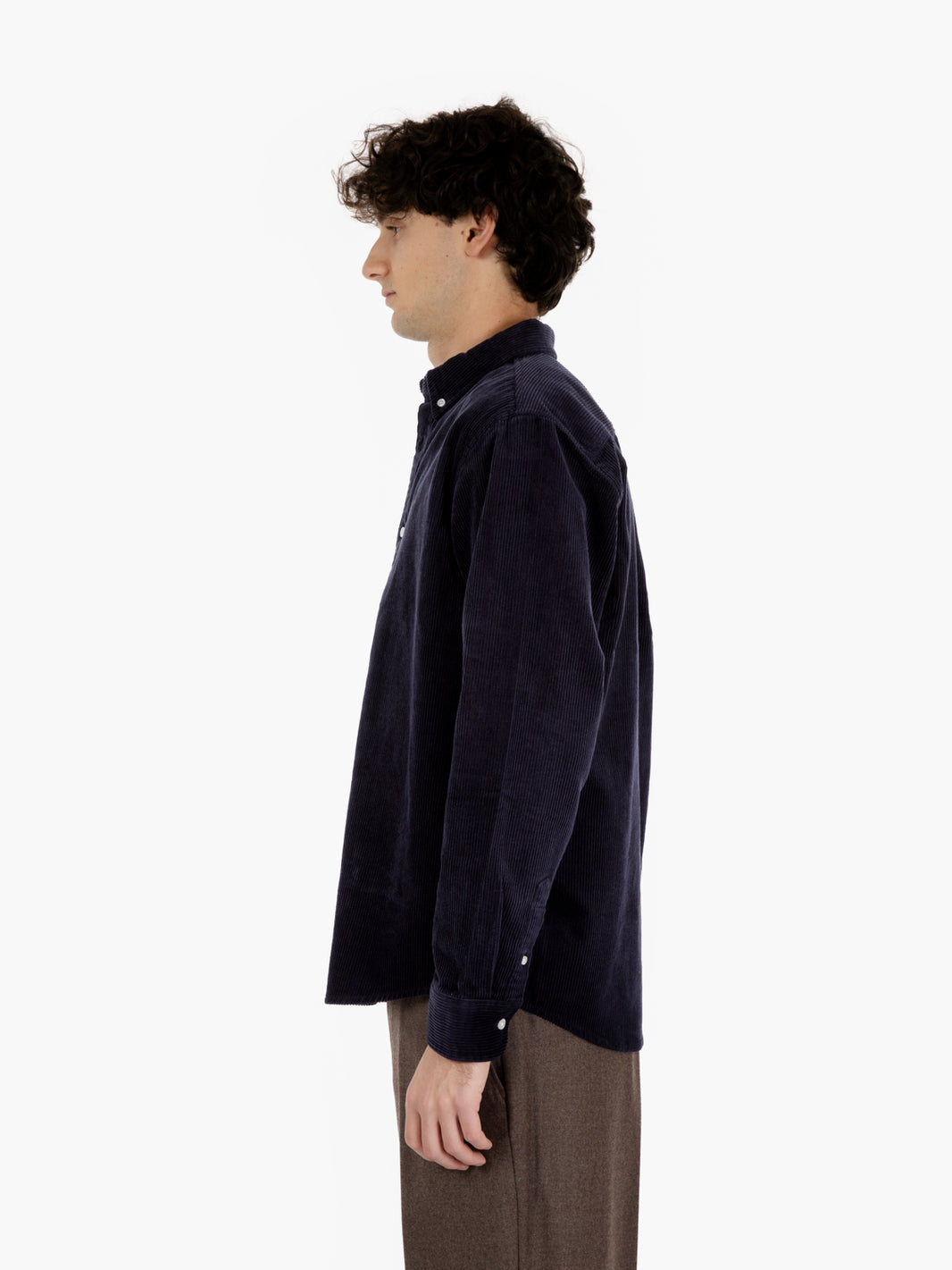 L/S Madison cord shirt dark navy