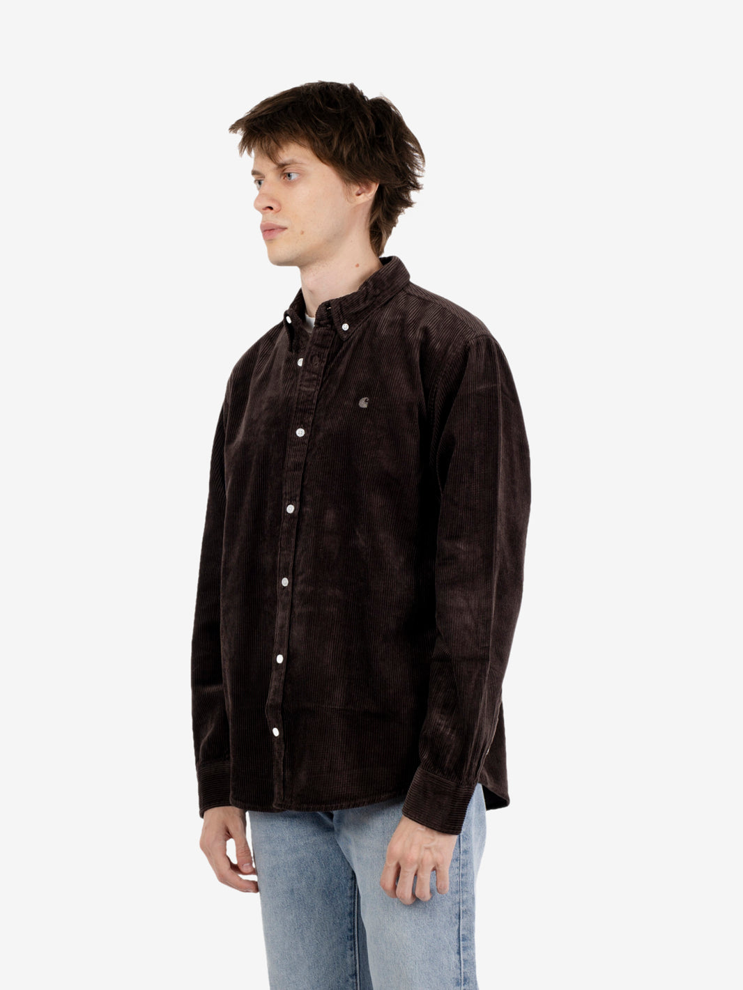 L/S Madison Cord shirt tobacco