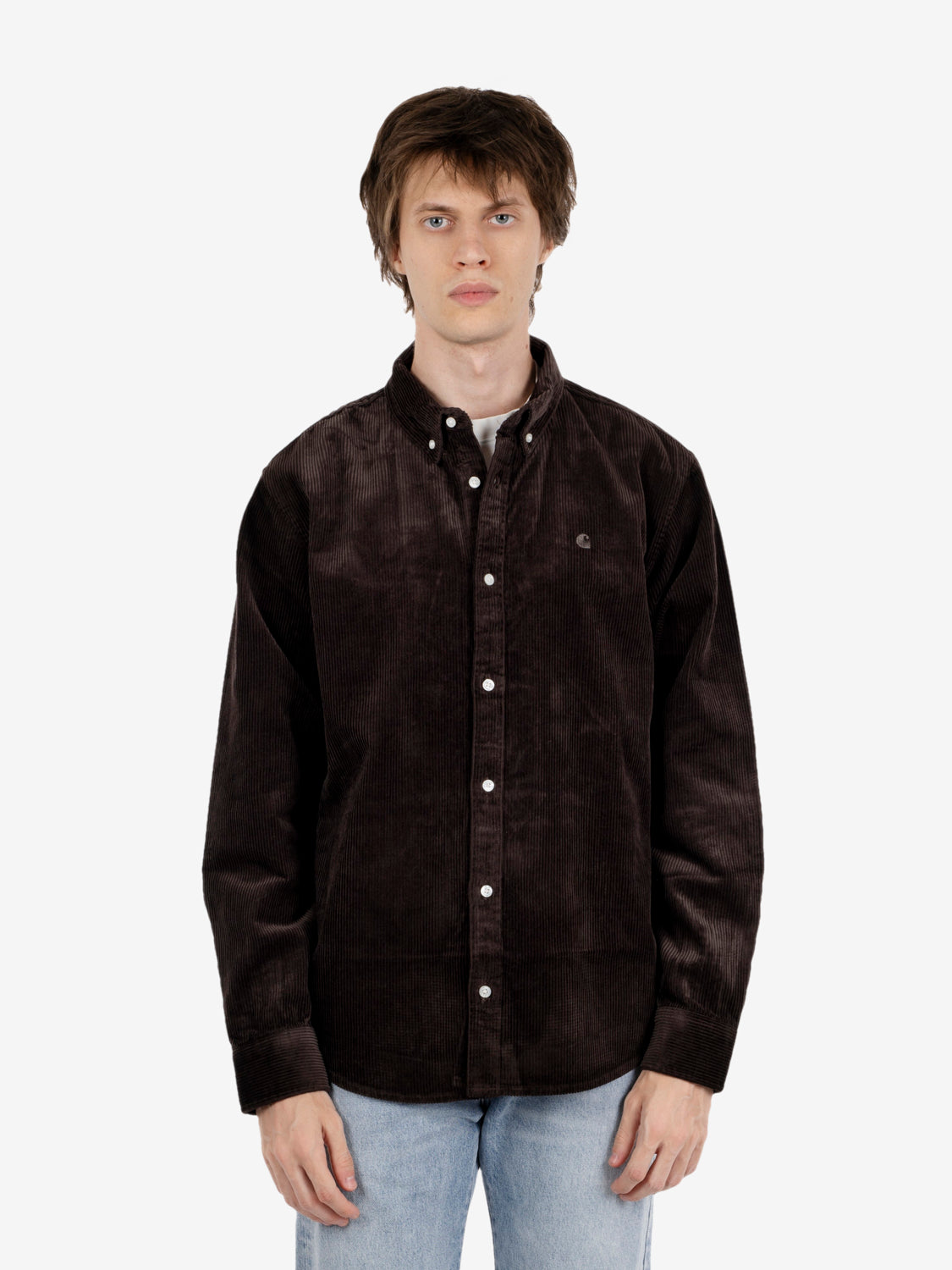 L/S MADISON CORD SHIRT TOBACCO I029958.47XX.03