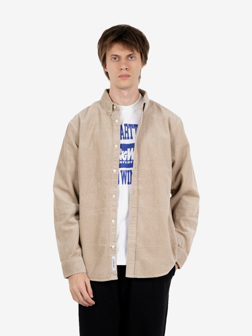 L/S Madison Cord Shirt wall