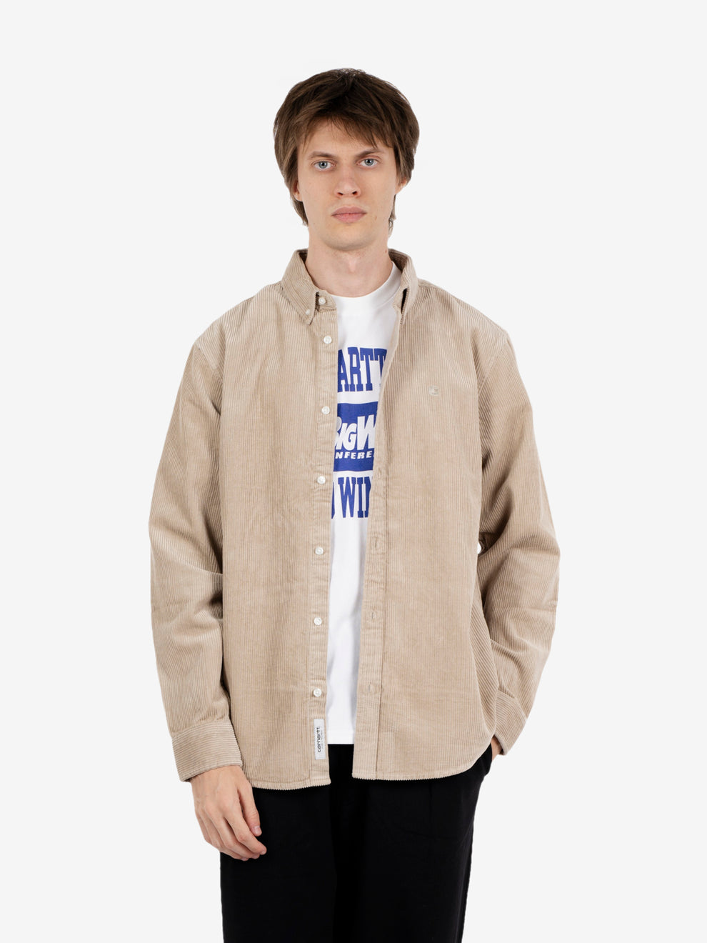 L/S Madison Cord Shirt wall