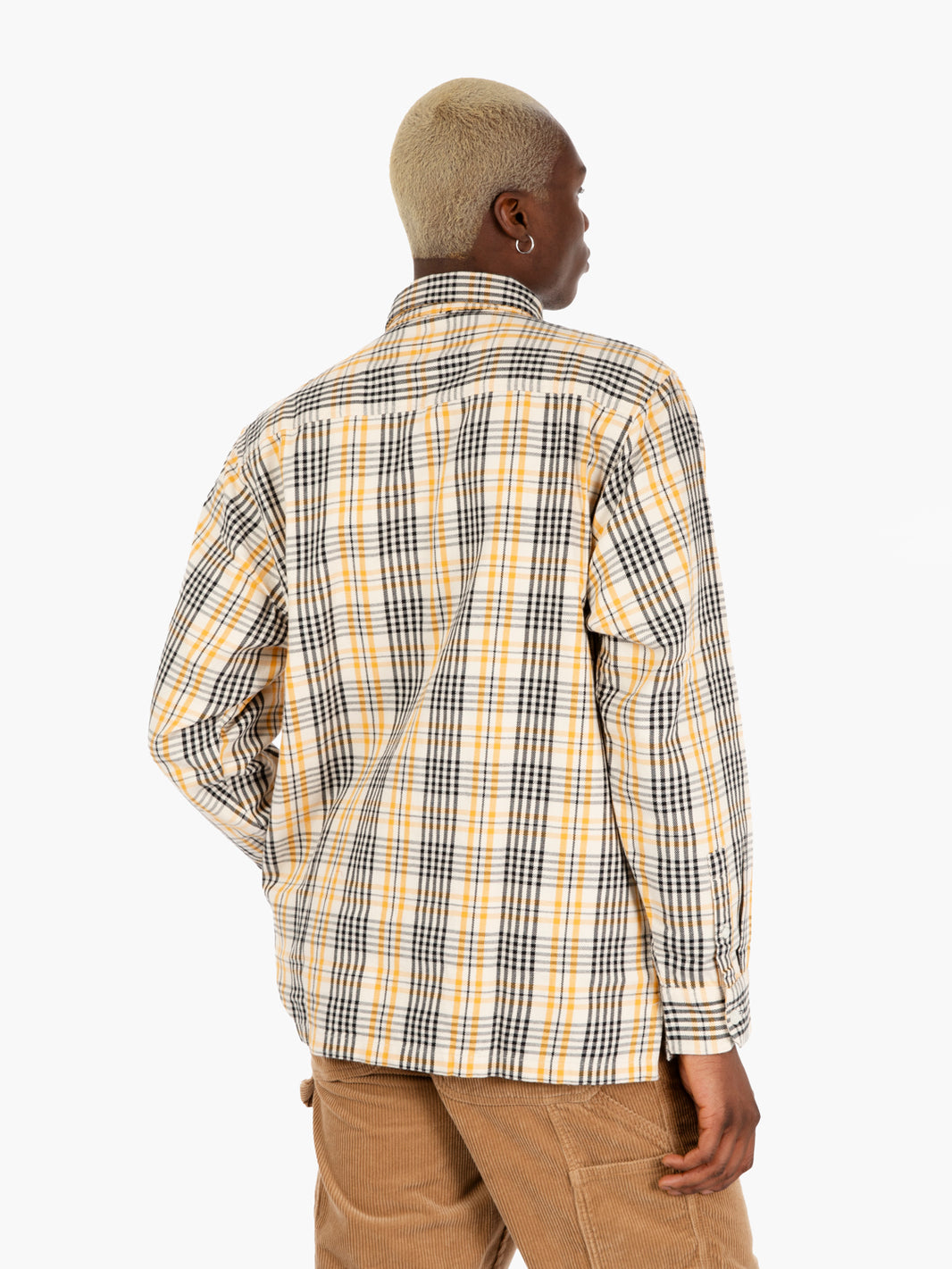 L/S Mandlik shirt check / natural 