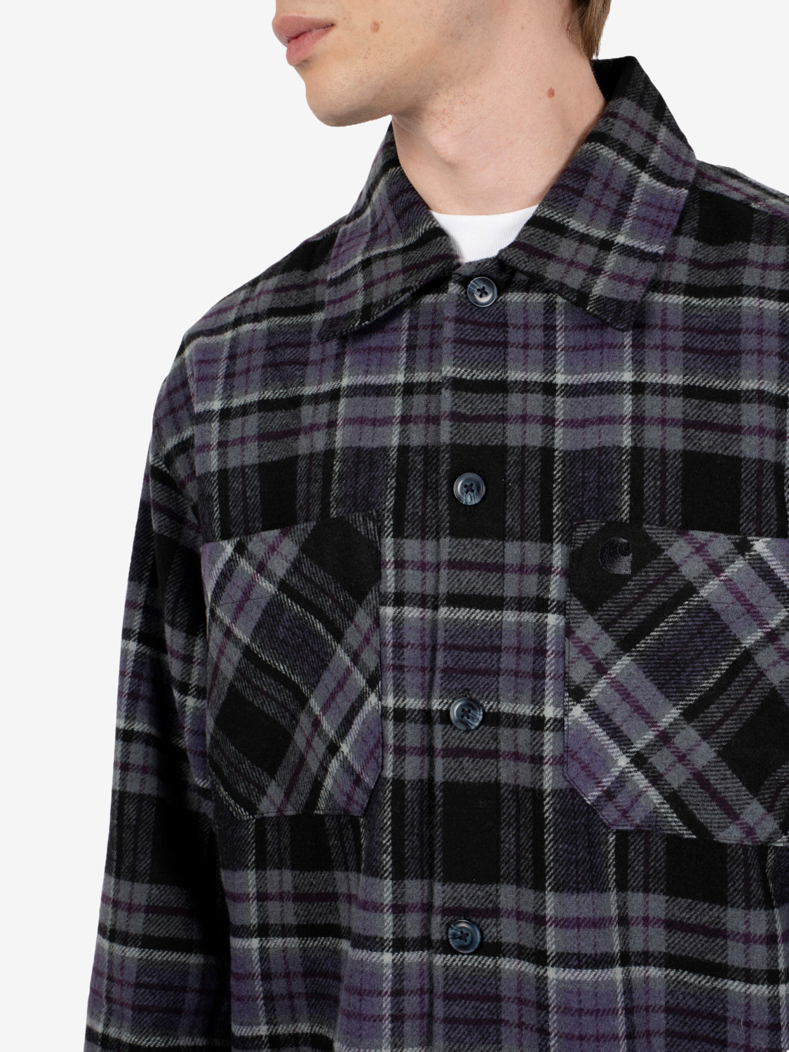 L/S PARSON SHIRT PARSON CHECK SHADY PURPLE I037051.3VLXX.03