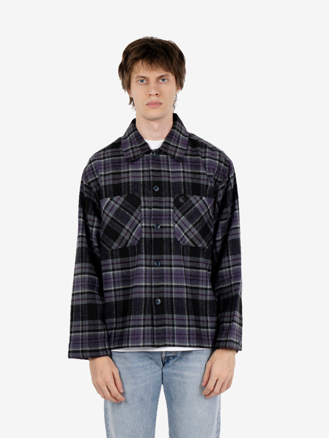 L/S PARSON SHIRT PARSON CHECK SHADY PURPLE I037051.3VLXX.03