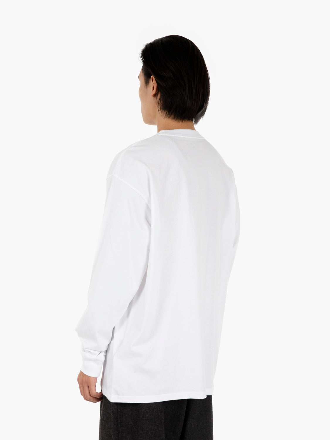 L/S Pocket Heart t-shirt white / red