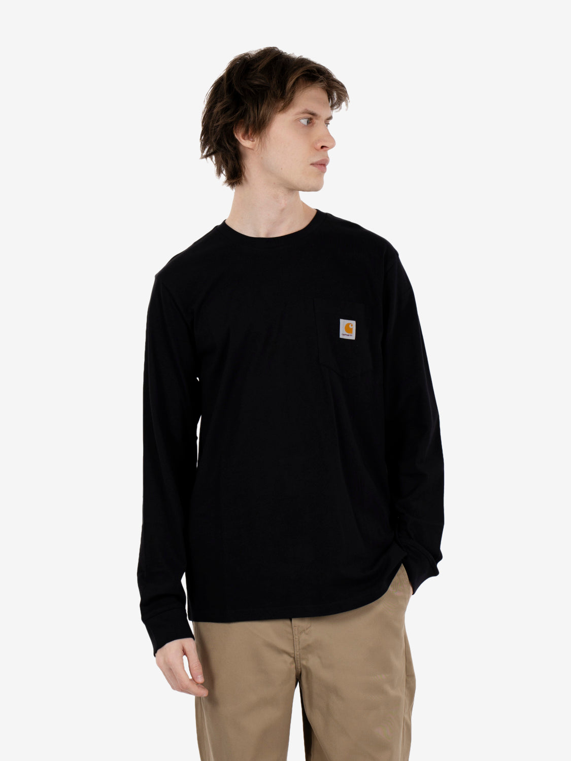 Carhartt WIP - L/S Pocket T-Shirt black/black | STIMM