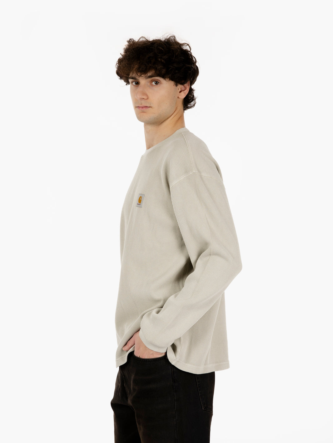 L/S Vista Waffle t-shirt fleur de sel 