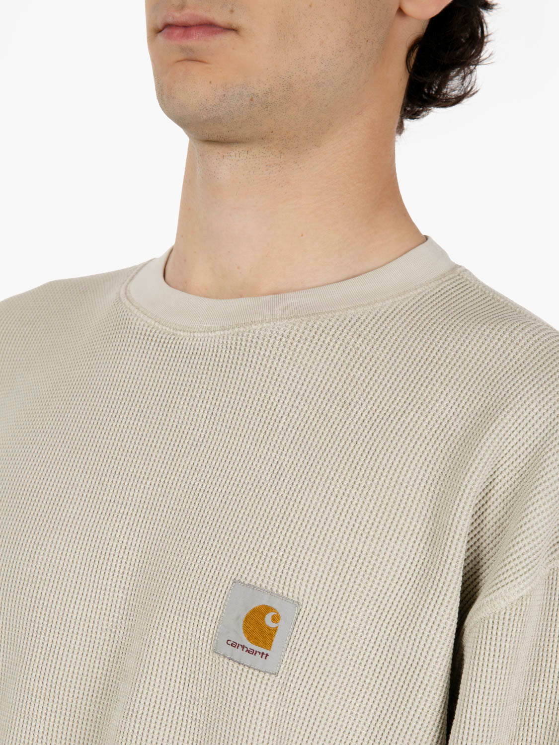L/S Vista Waffle t-shirt fleur de sel 