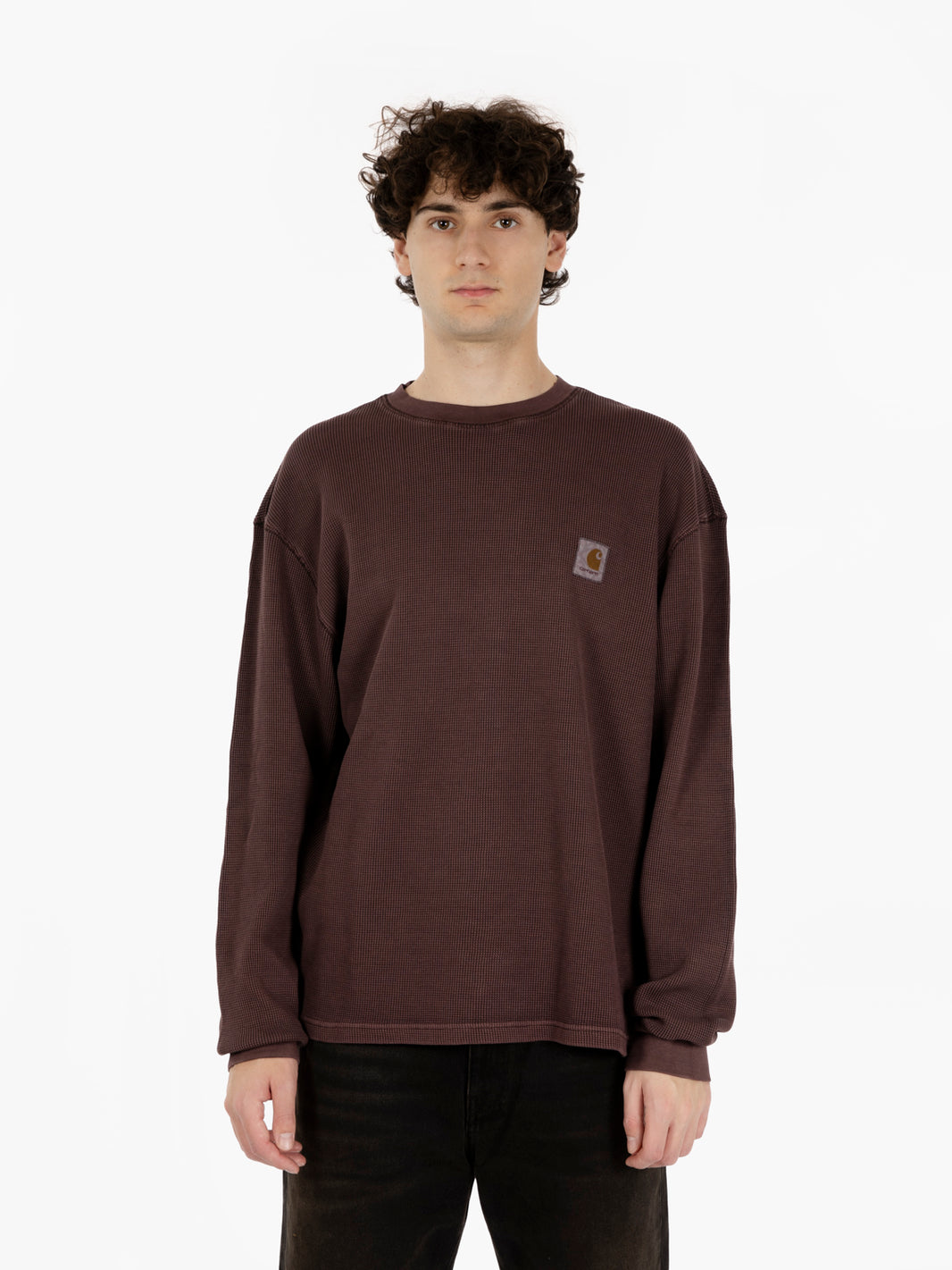 L/S Vista Waffle palisander t-shirt 