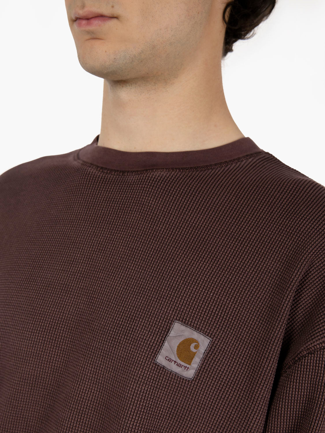 Carhartt WIP - L/S Vista Waffle palisander t-shirt | STIMM