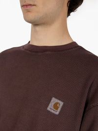 L/S Vista Waffle palisander t-shirt 