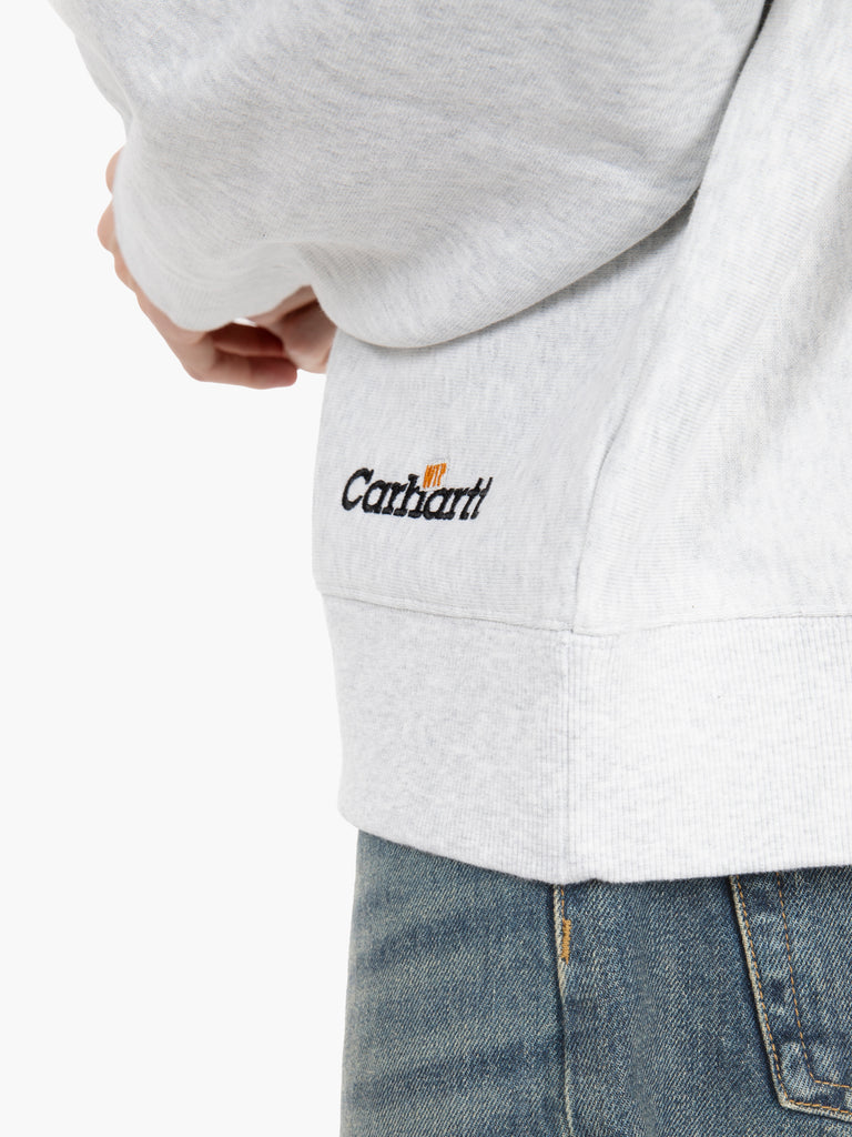 Carhartt WIP - Label Script sweat ash heather