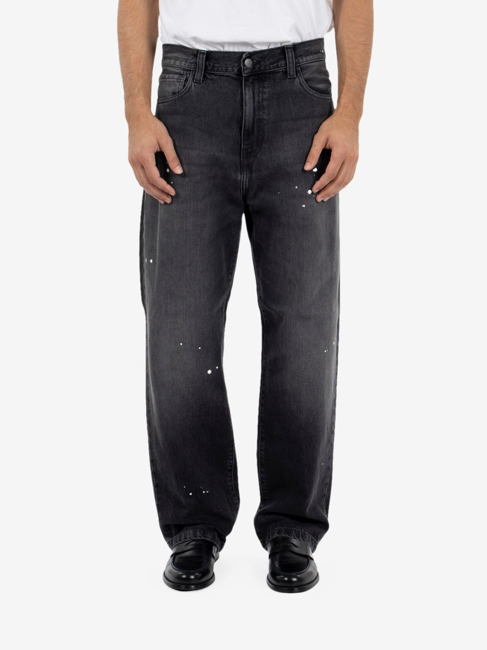 Landon Pant black destroy wash