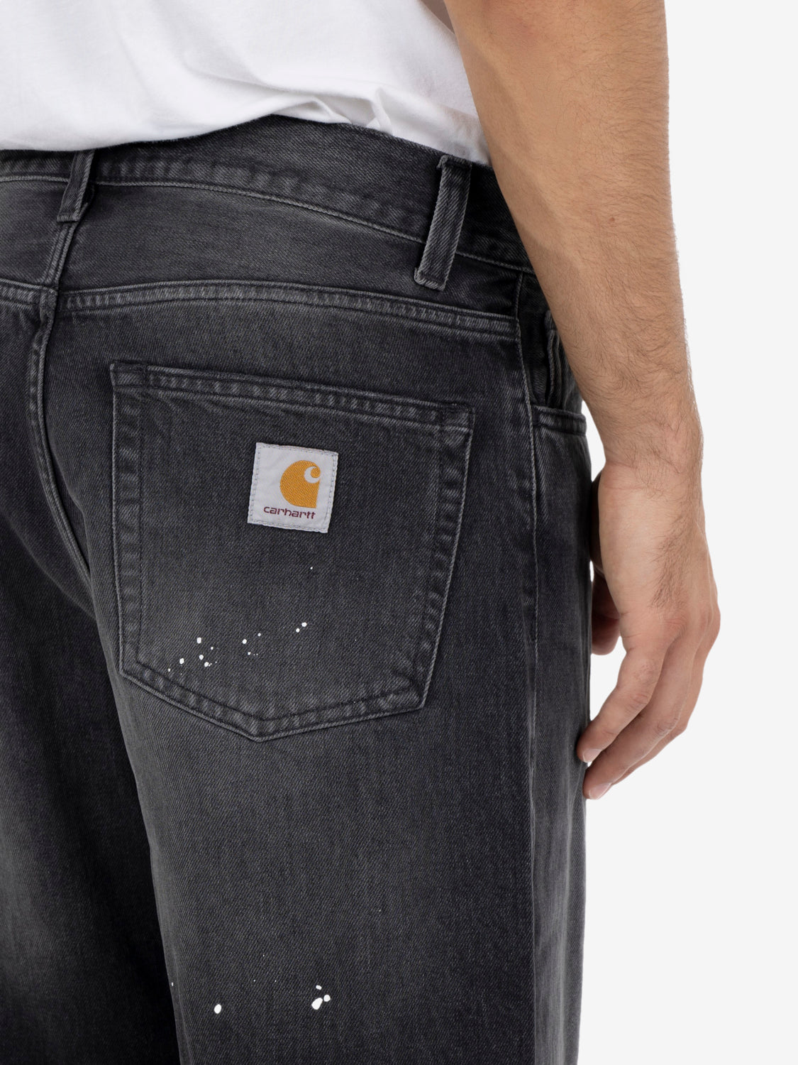 Landon Pant black destroy wash