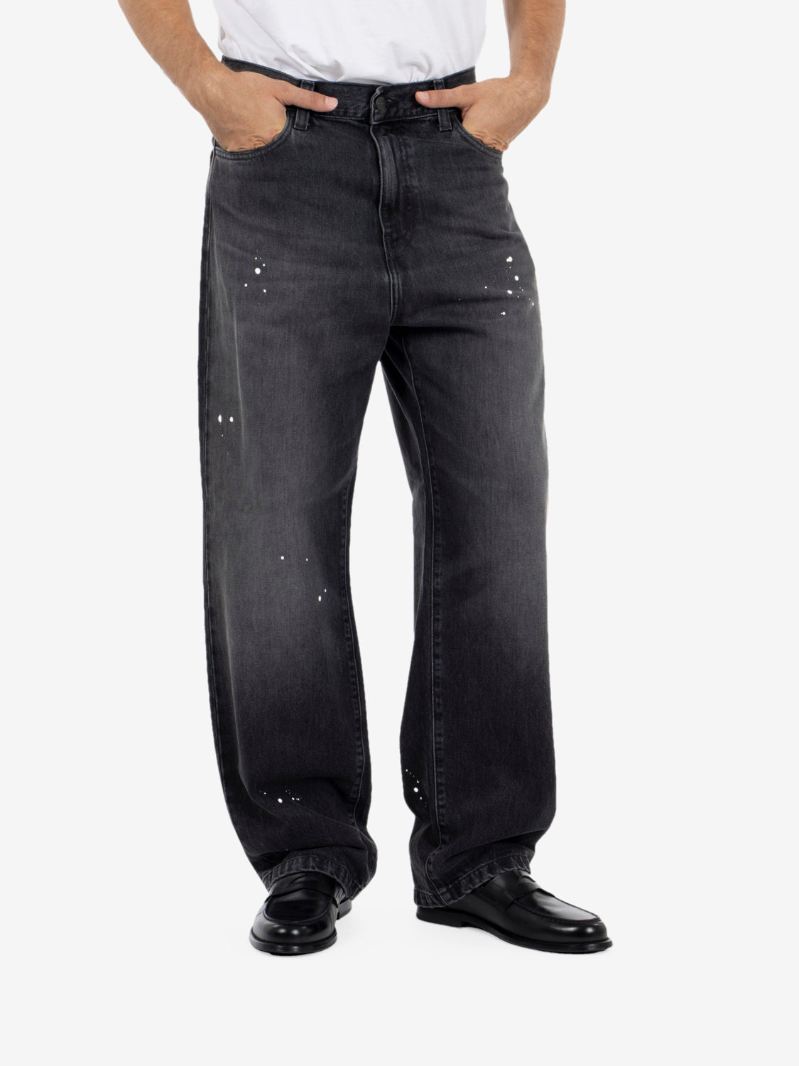 Landon Pant black destroy wash