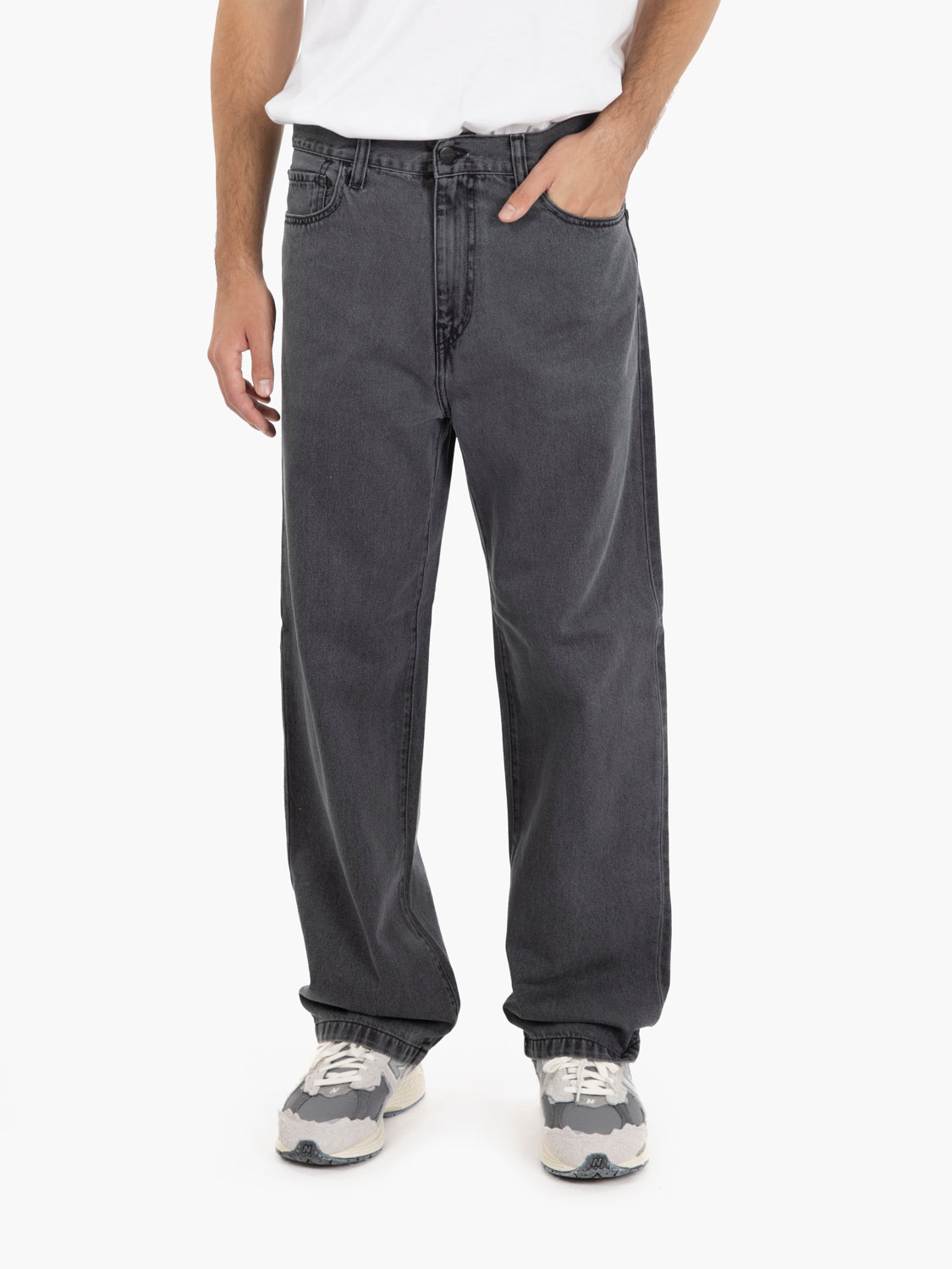 Landon pant black heavy stone wash