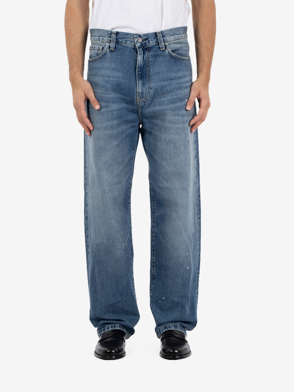 Landon Pant blue destroy wash