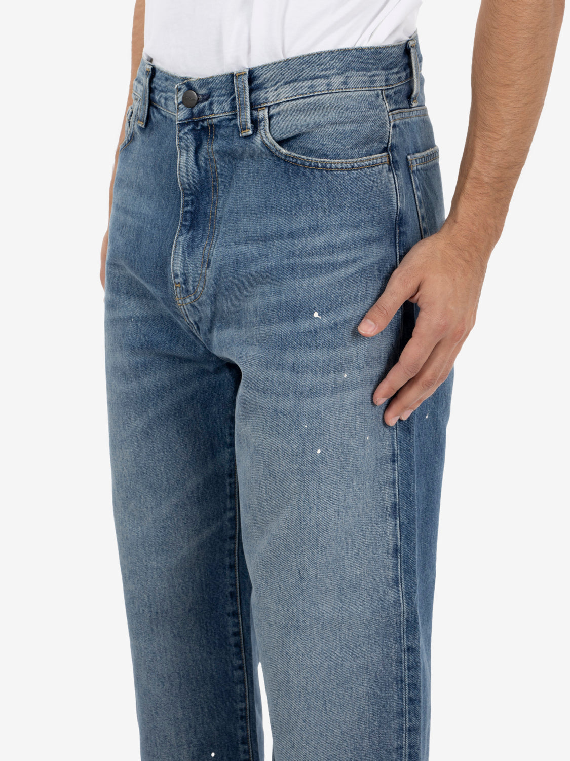Landon Pant blue destroy wash