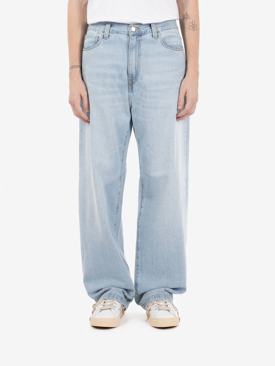 Landon Pant blue heavy worn bleached