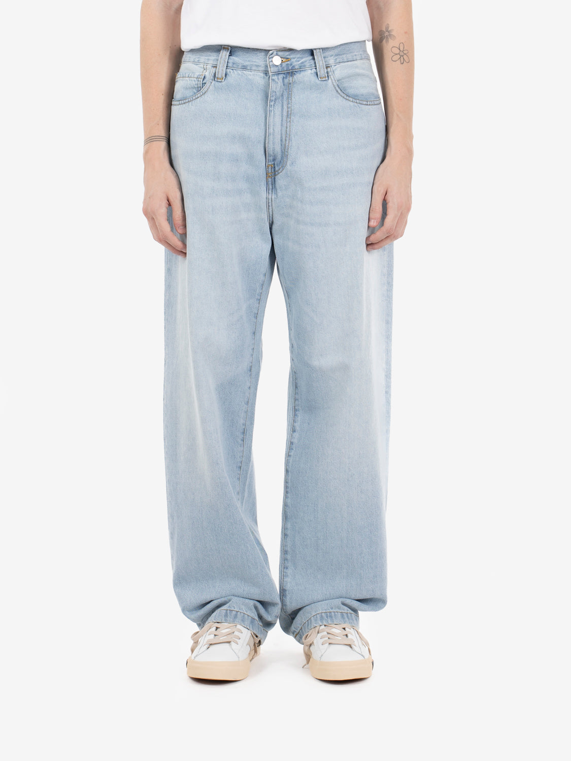 Landon Pant blue heavy worn bleached