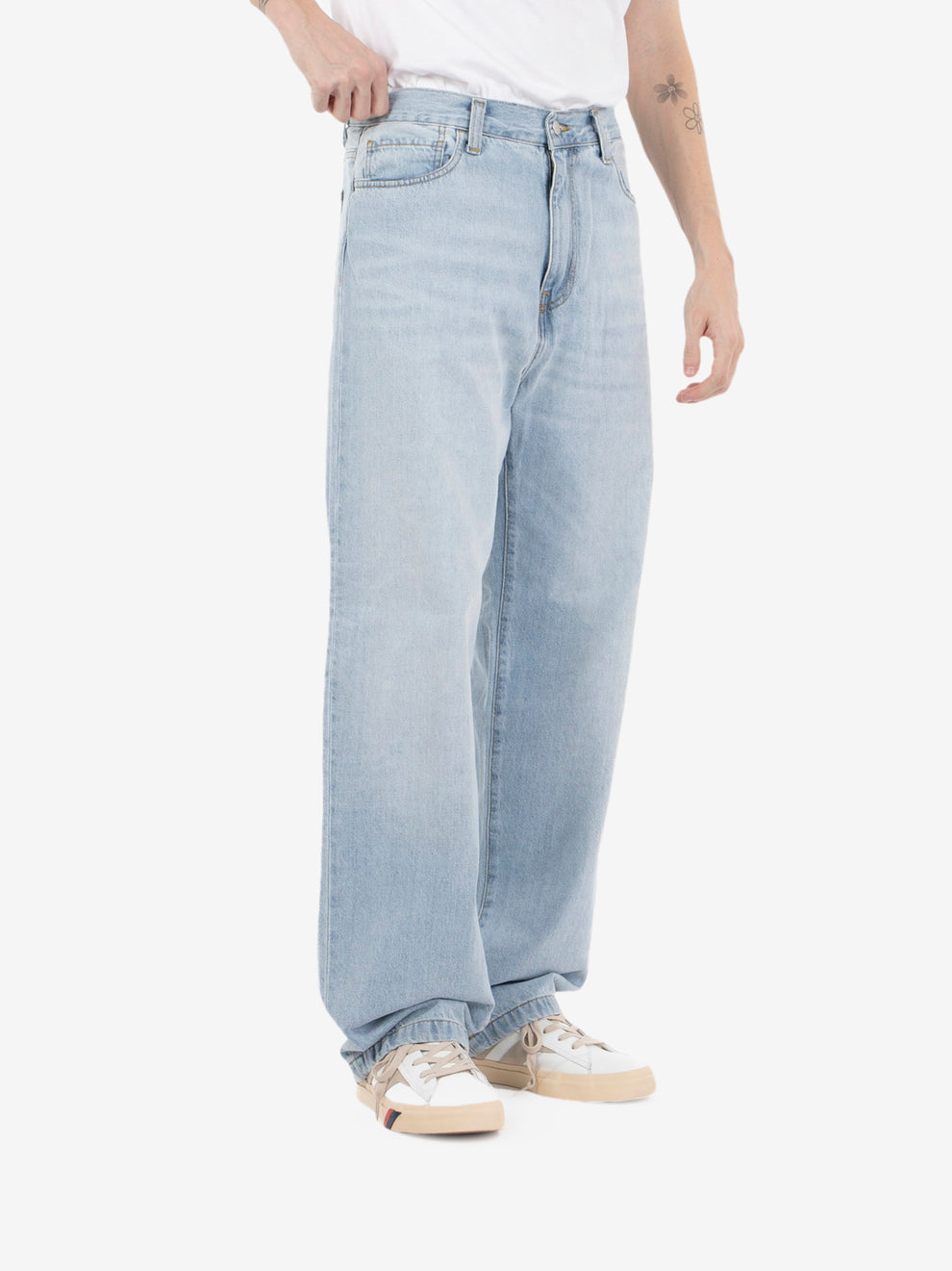 Landon Pant blue heavy worn bleached