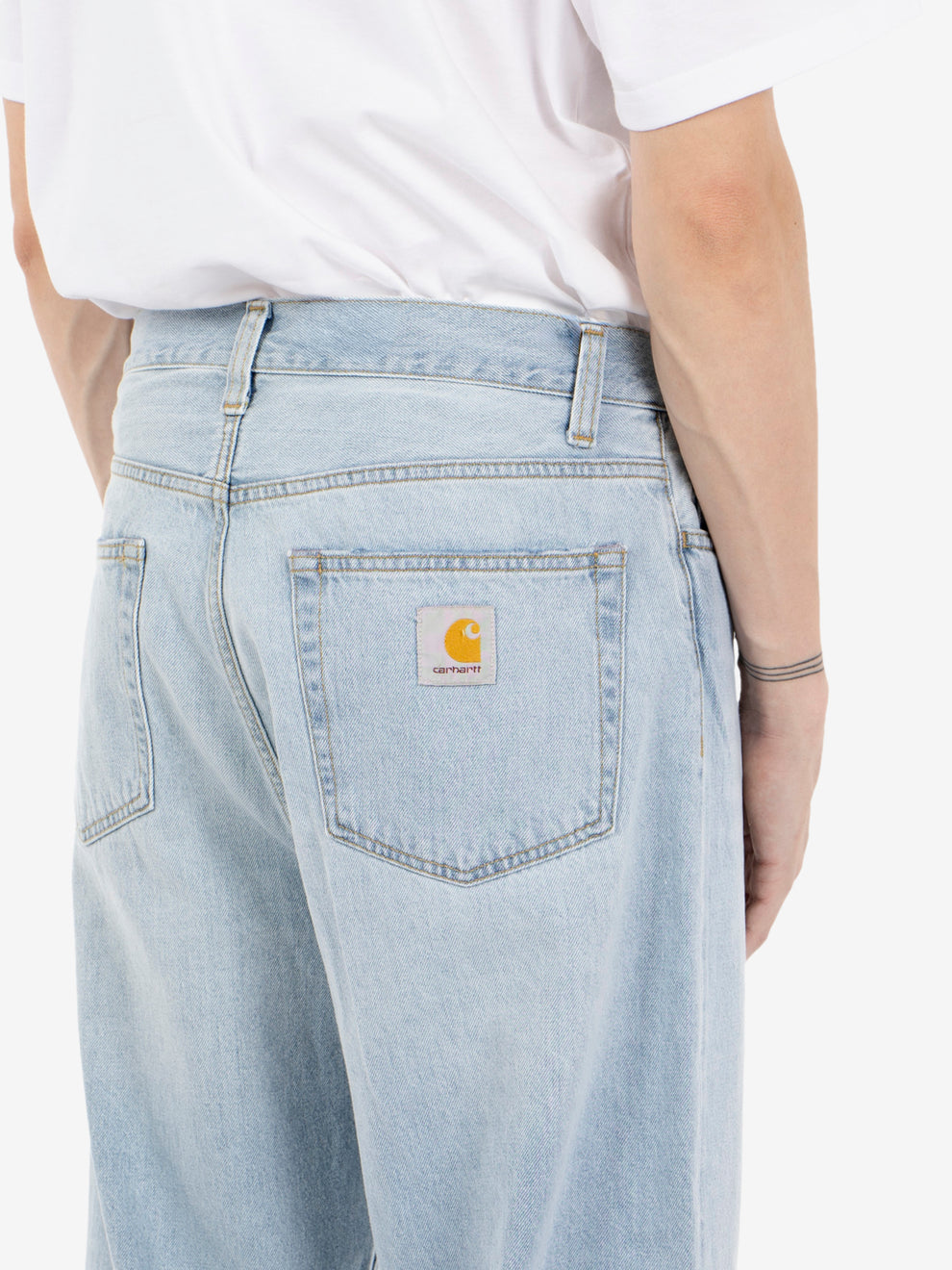 Landon Pant blue heavy worn bleached