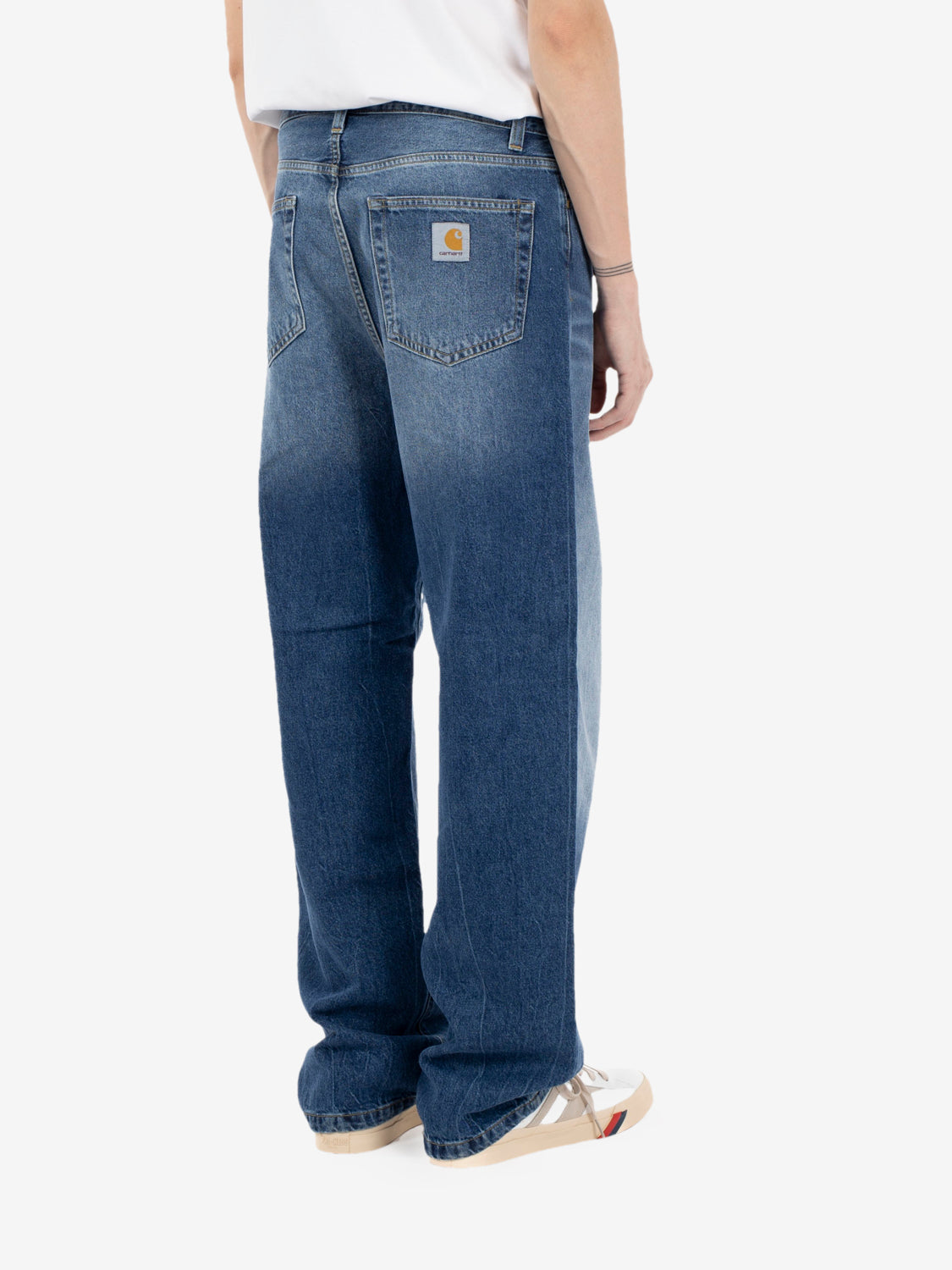 Landon Pant blue marble used wash