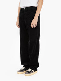 Landon Pant corduroy leather black