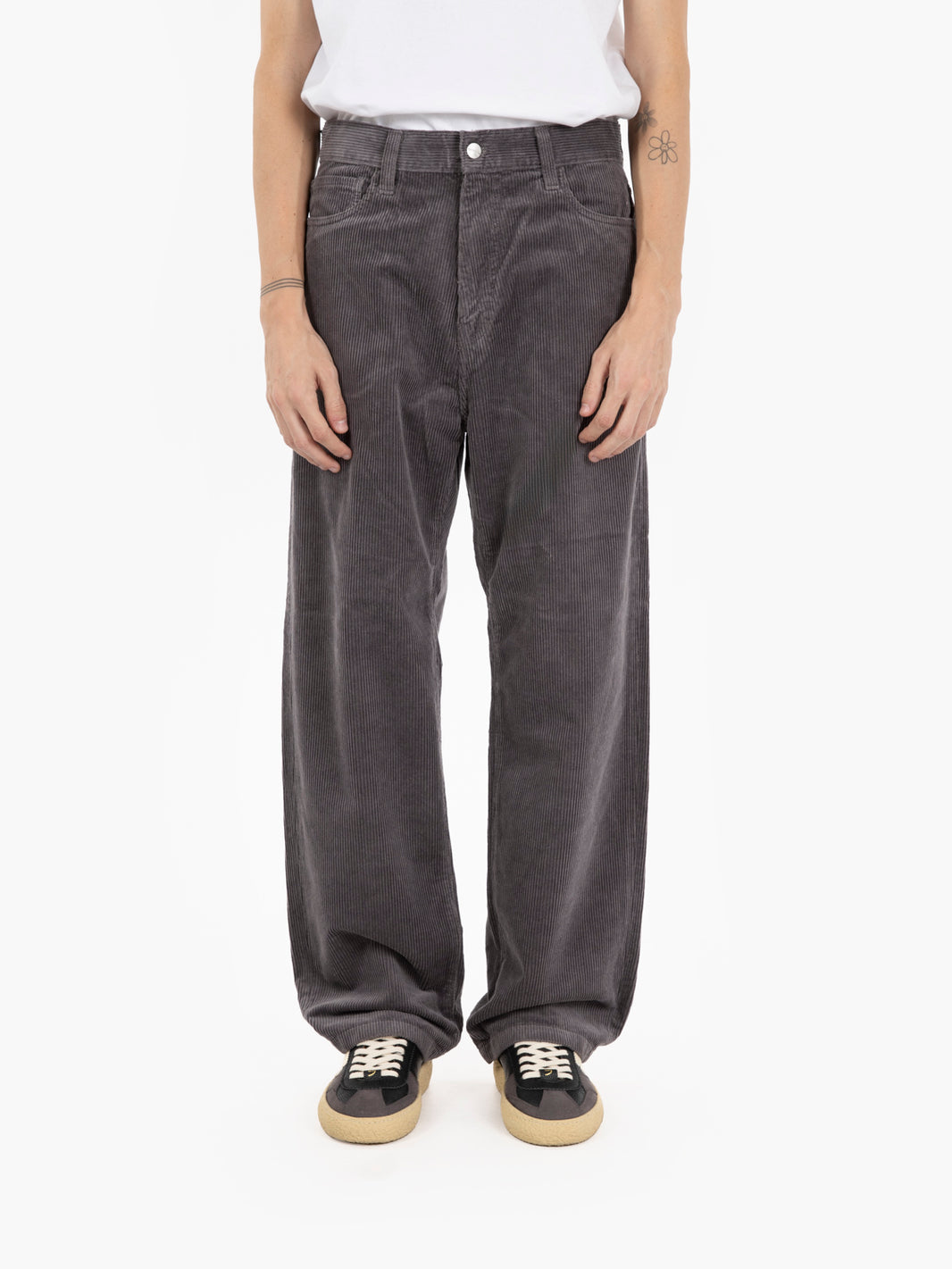 Landon Pant corduroy leather phorphyry