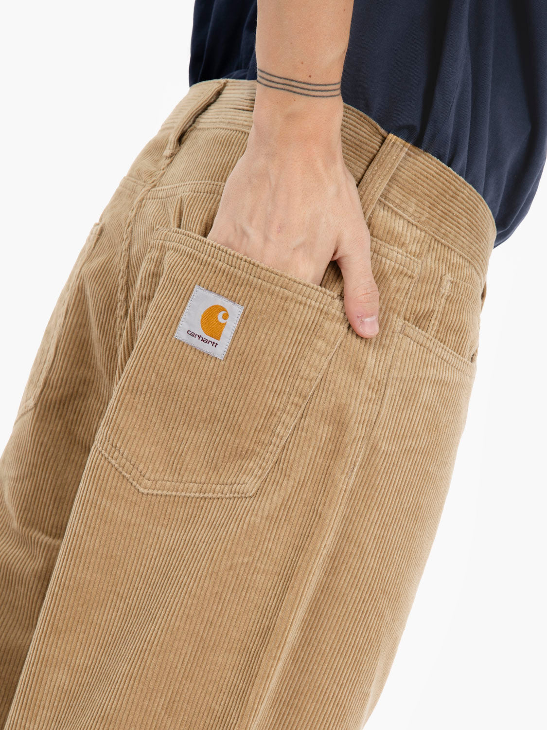 Landon Pant corduroy leather rinsed