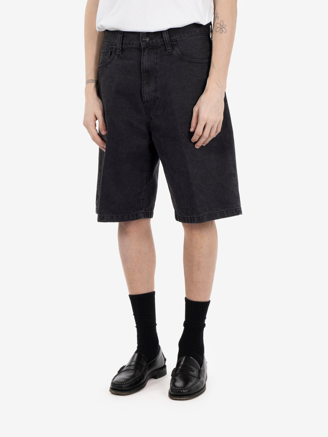 Landon Short black stone washed