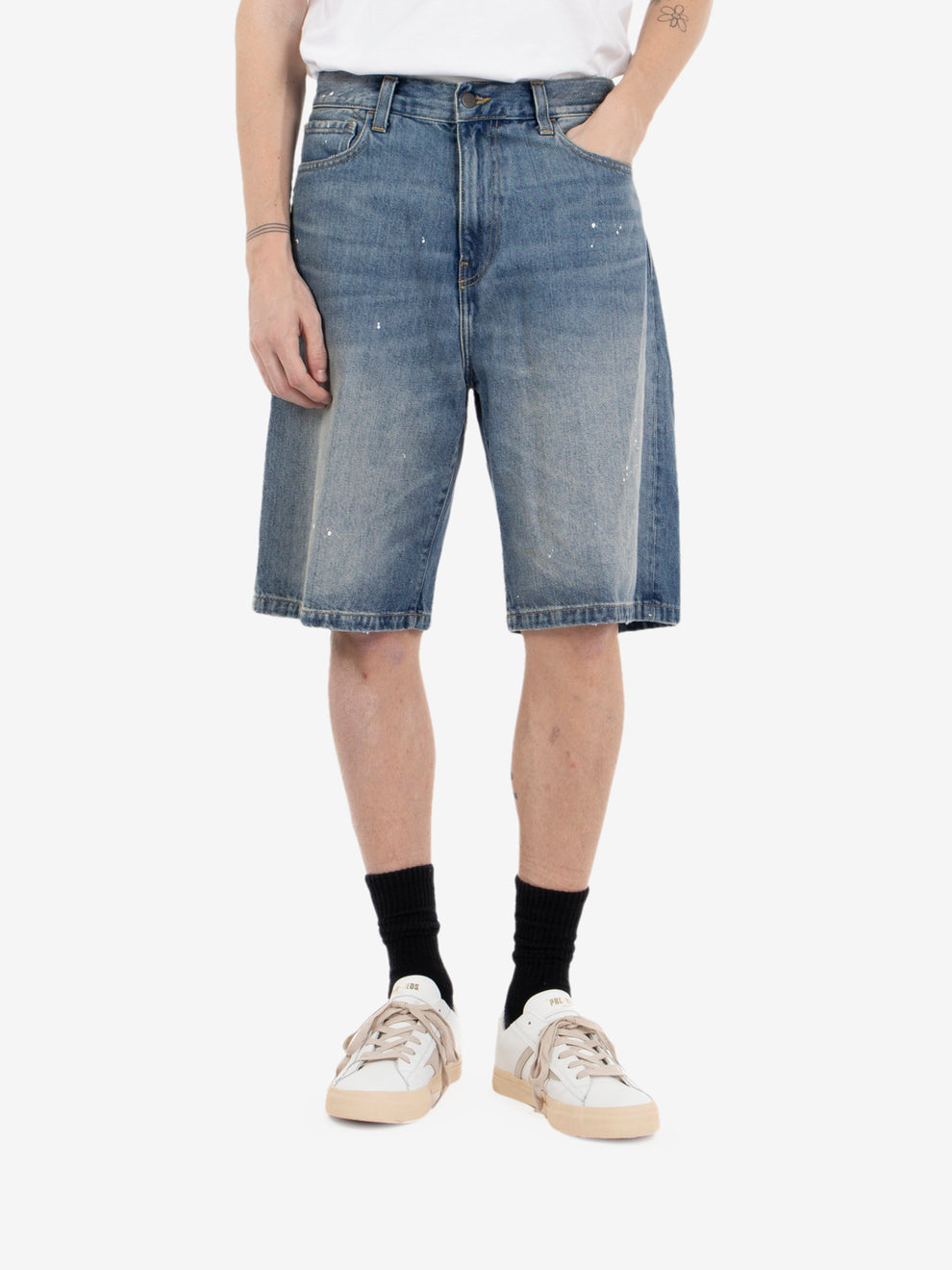 Landon Short blue destroy wash