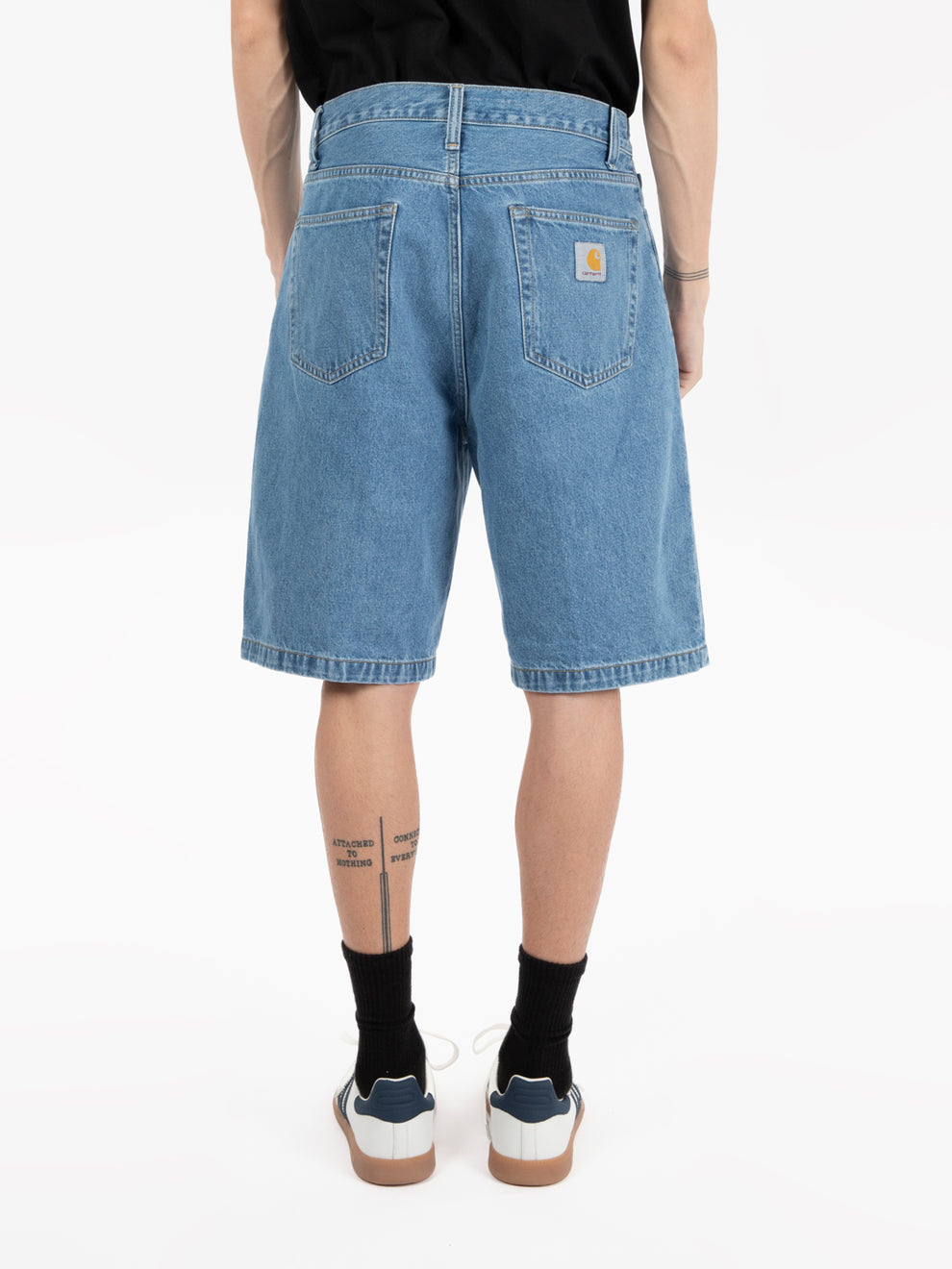 Landon Short blue heavy stone wash