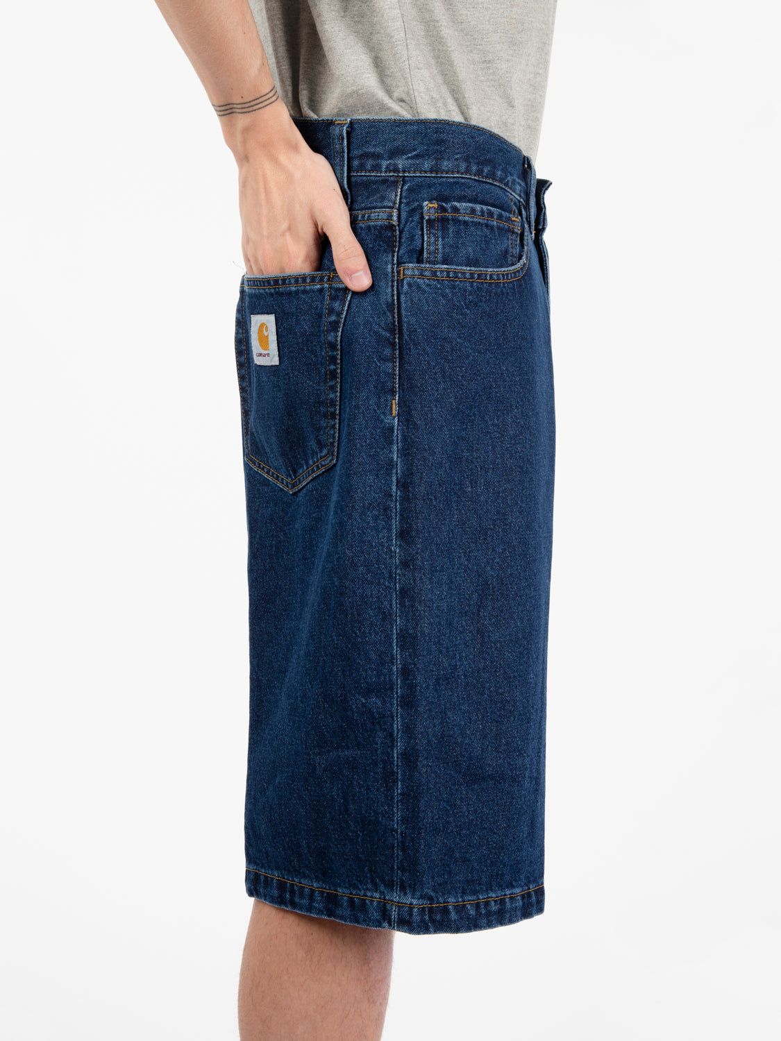 Landon Short blue stone wash