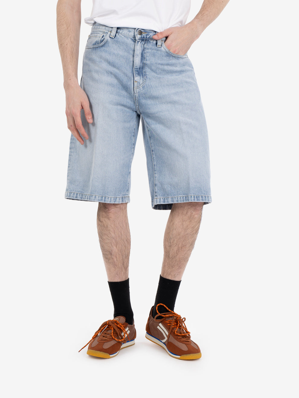 Langdon Short blue heavy stone 