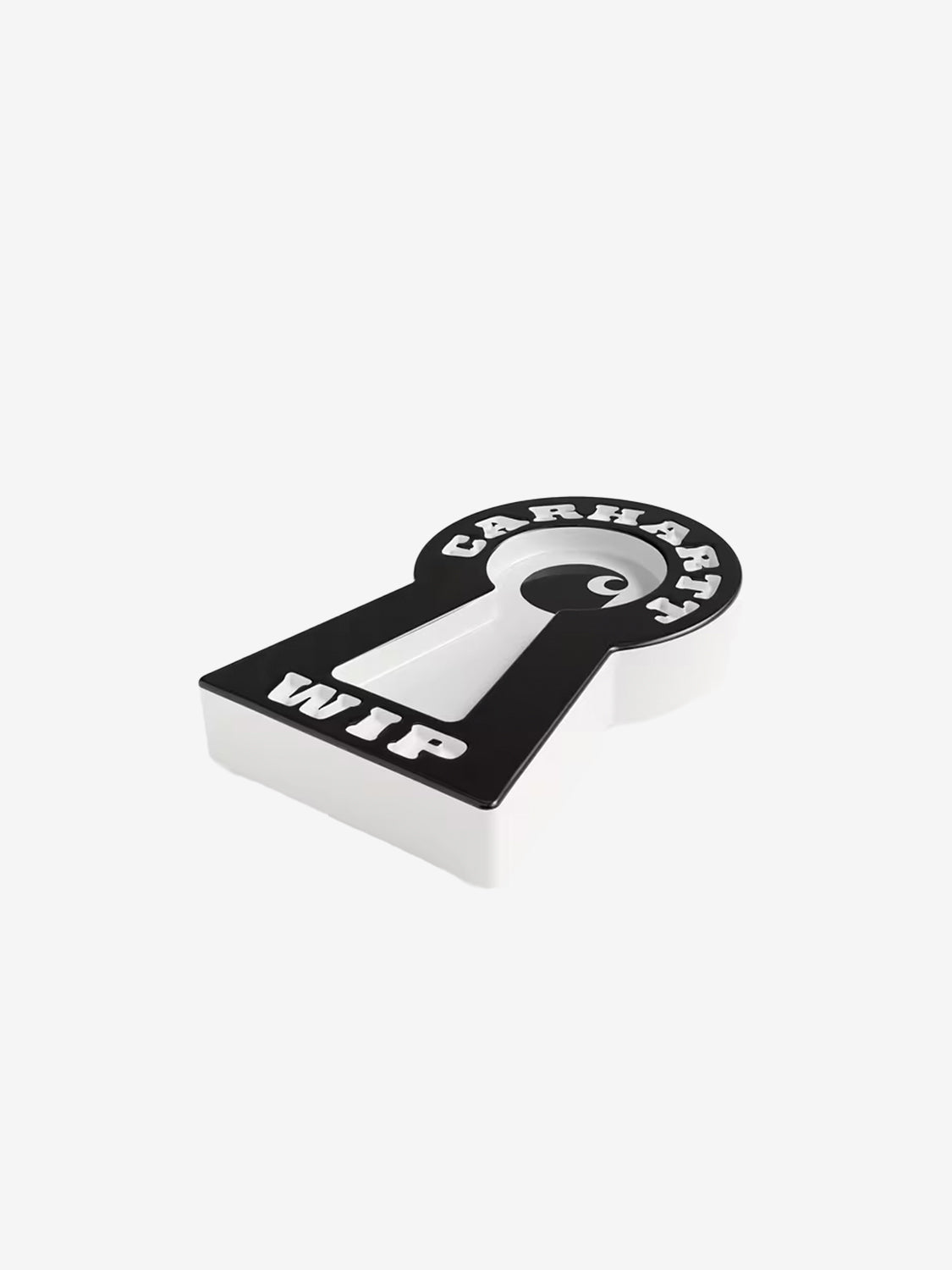 Locked Cone Incense Holder White / Black