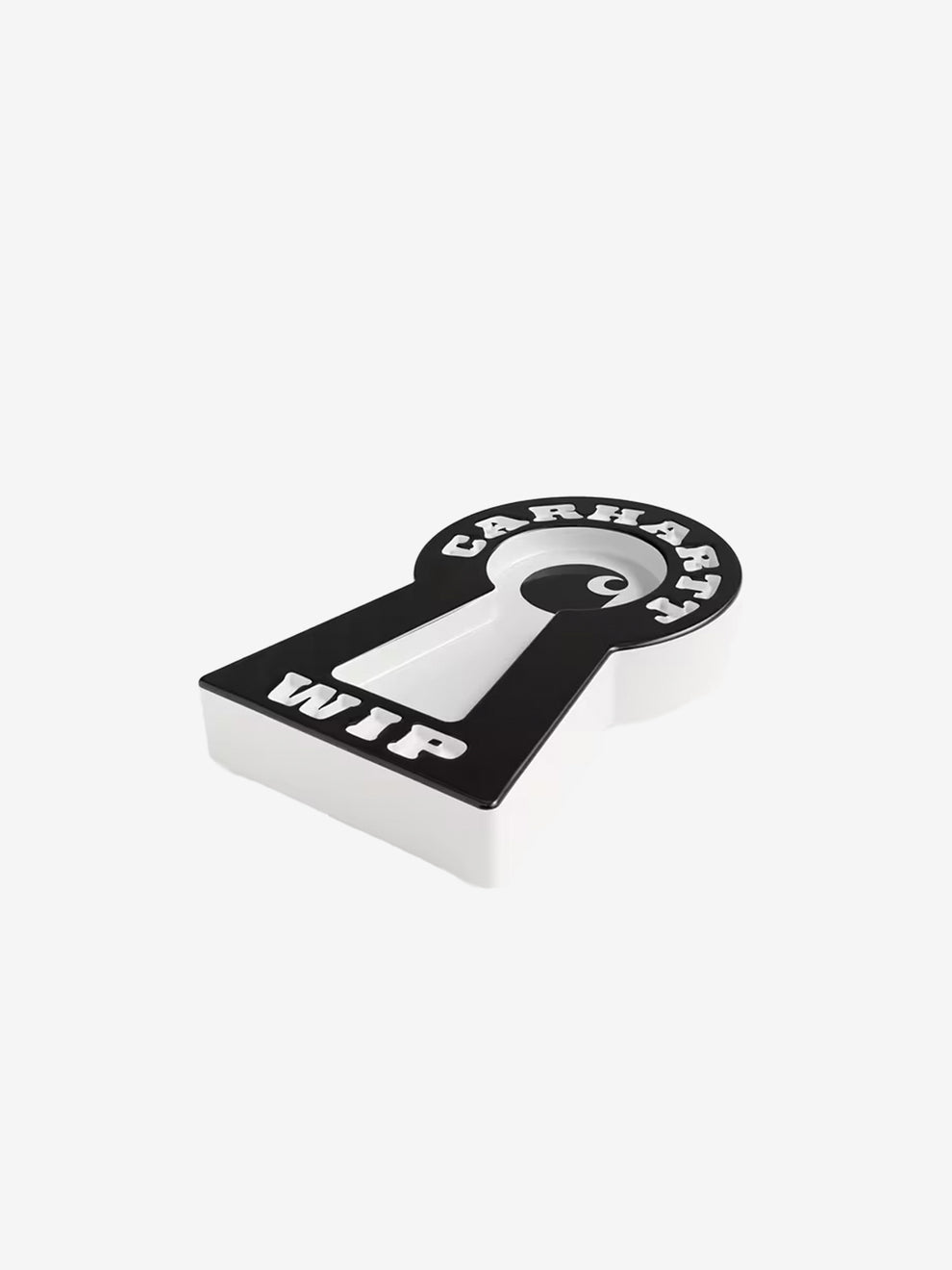 Locked Cone Incense Holder White / Black