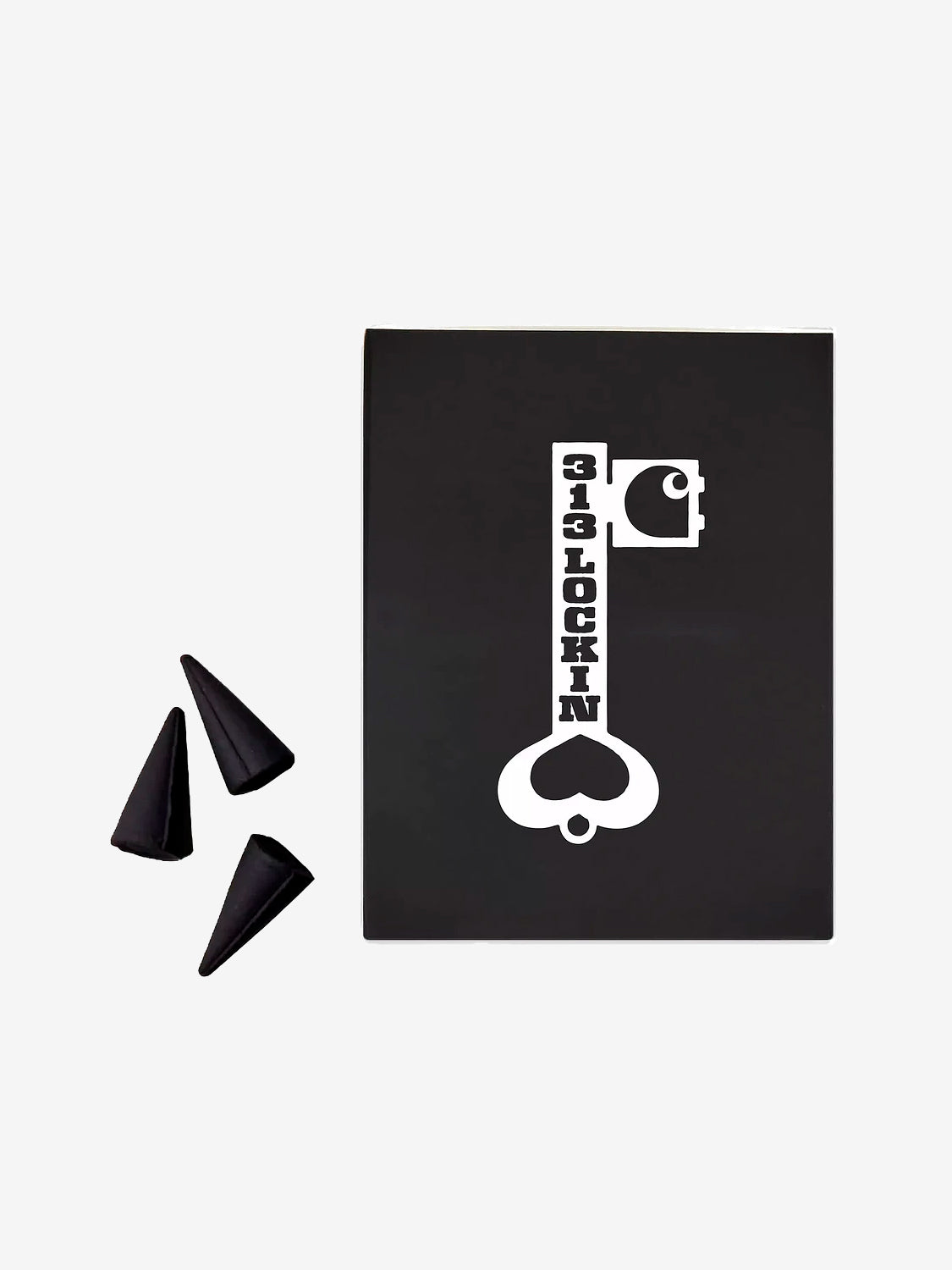 Locked Cone Incense White / Black