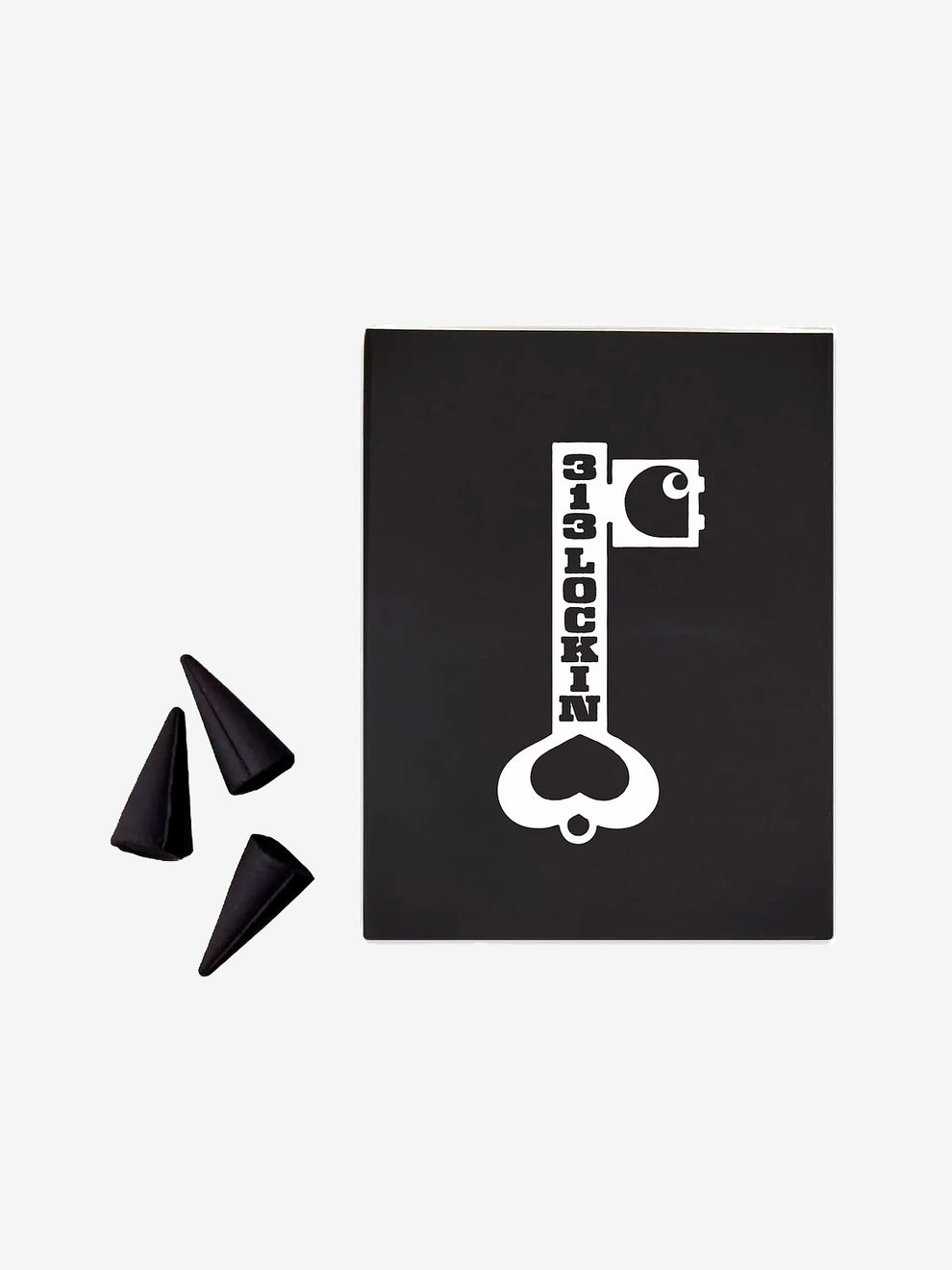 Locked Cone Incense White / Black