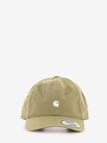 Madison logo cap leather / white