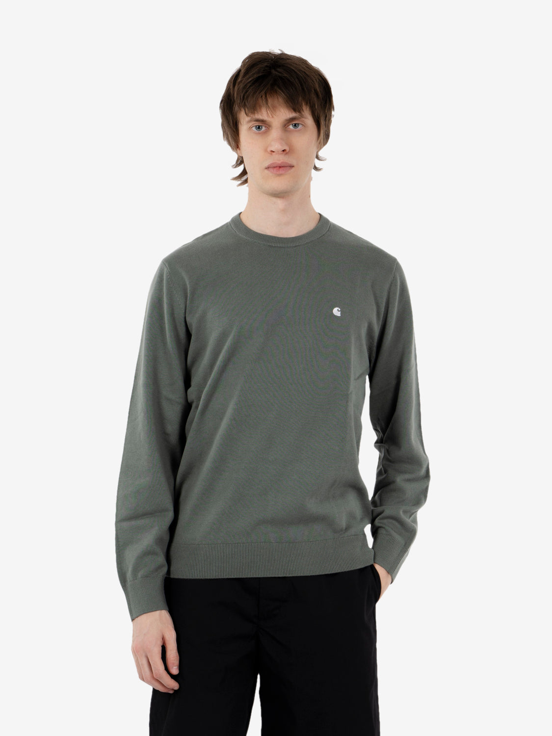 Madison Sweater Velvet Green / White