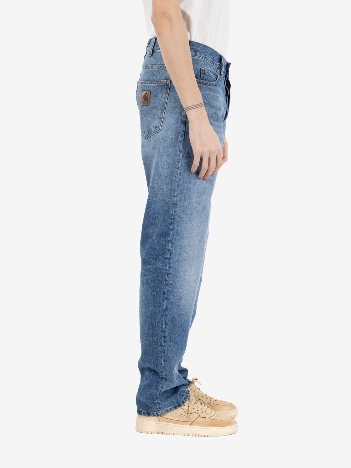 Marlow Pant Blue Worn bleached