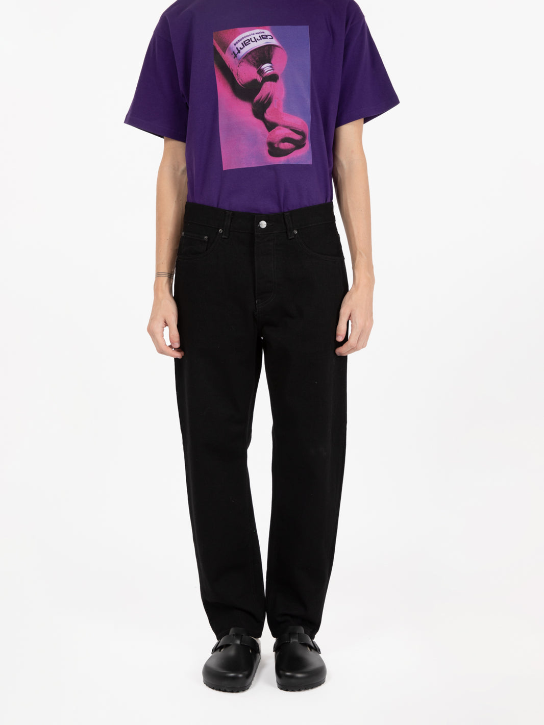 Newel pant black one wash