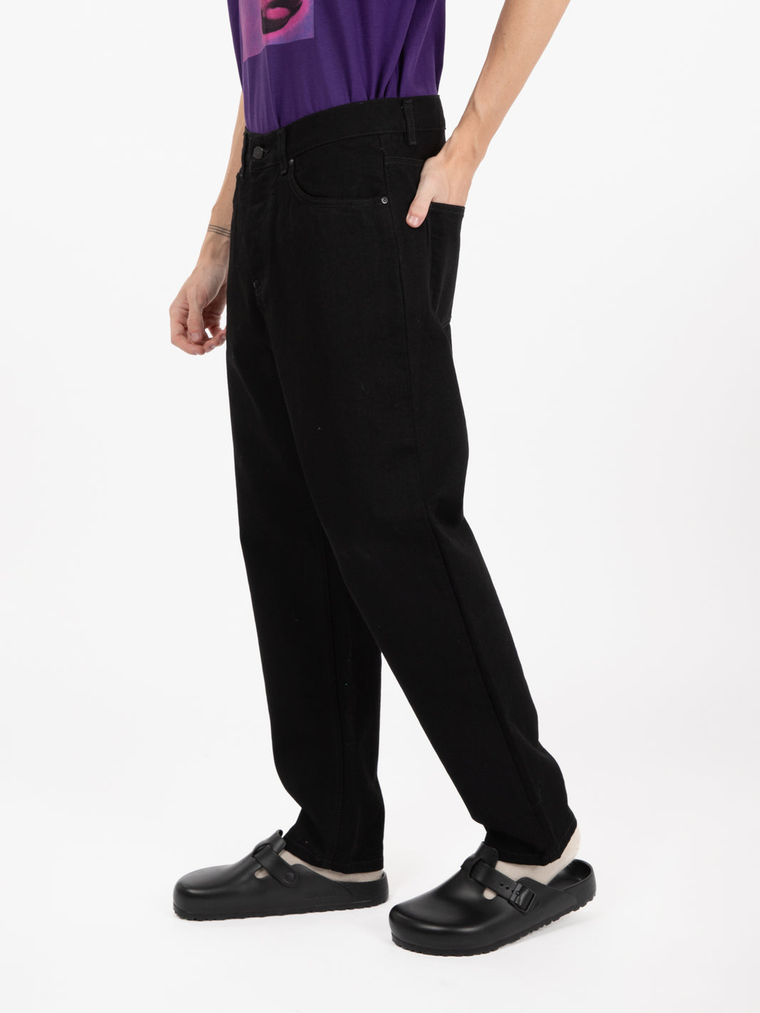 Newel pant black one wash