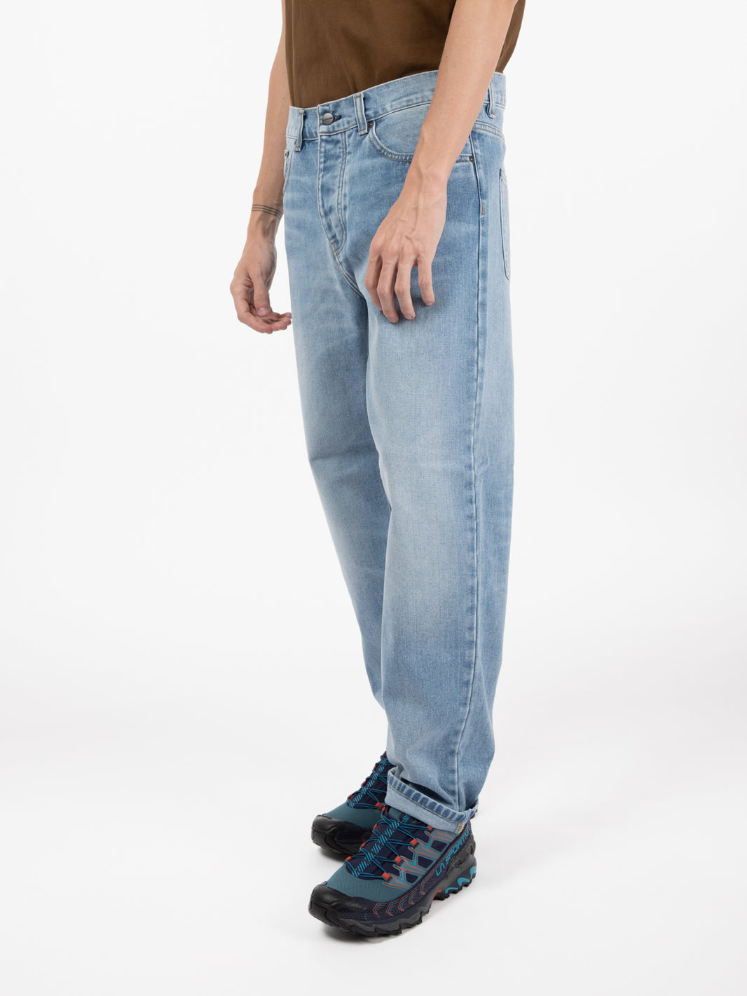 Newel pant blue light used wash