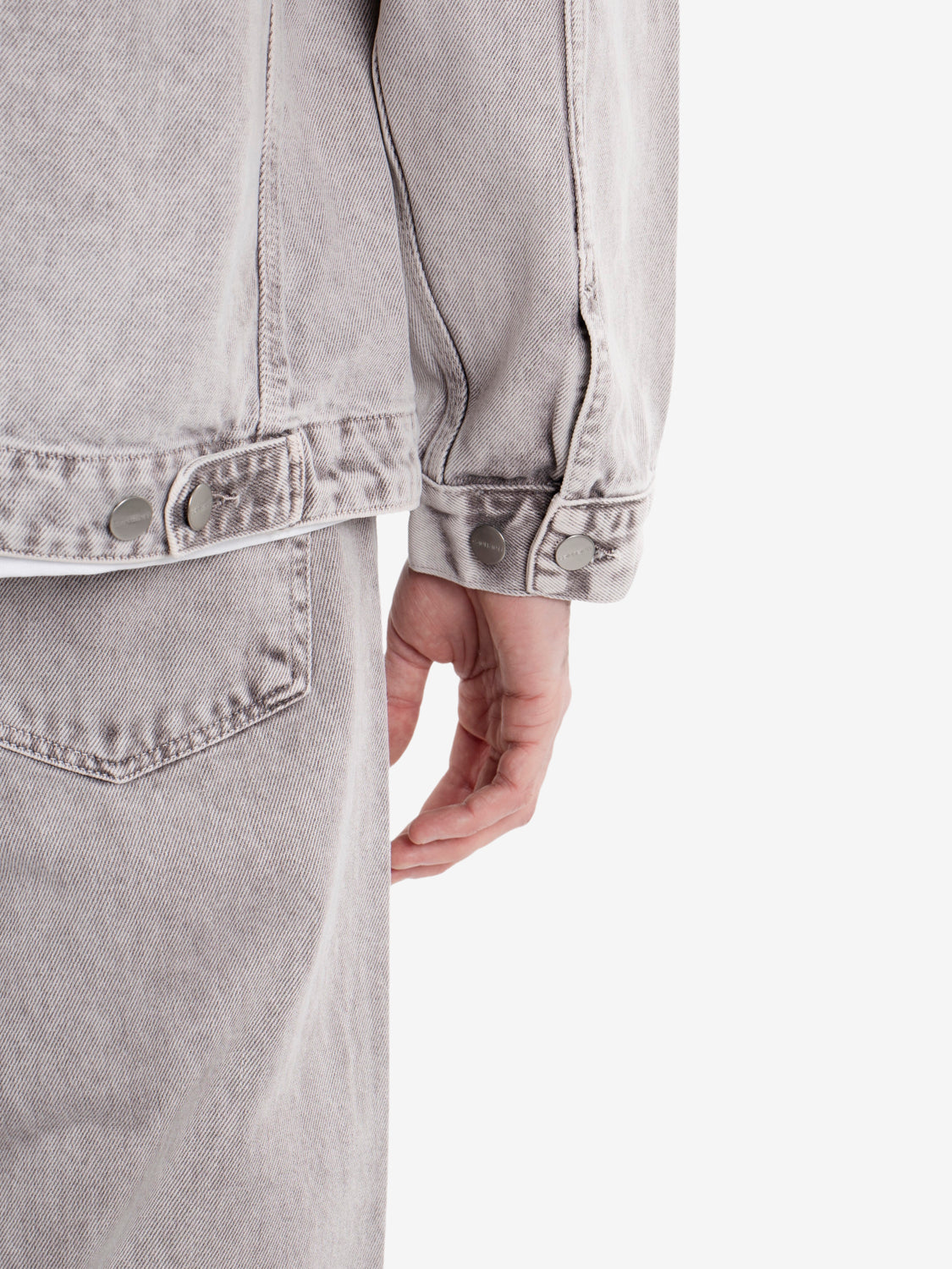 OG Double Front Jacket Shale chalk wash